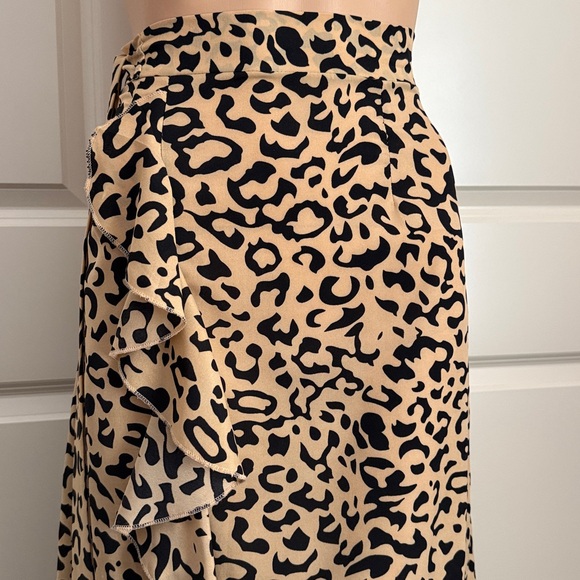 Cheetah Wrap Maxi HAUTE ROGUE | High Low Full Skirt - Picture 9 of 14
